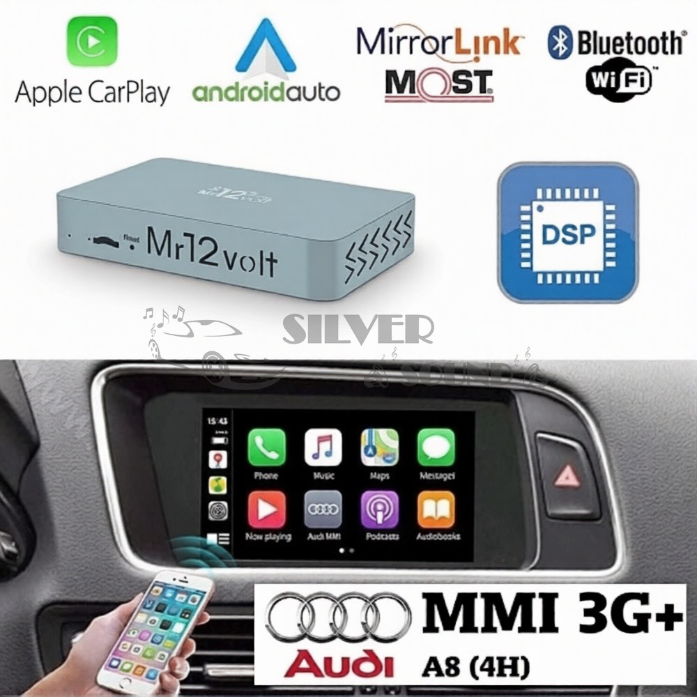 Audi A8 Carplay AndroidAuto ve Mirrorlink İnterface