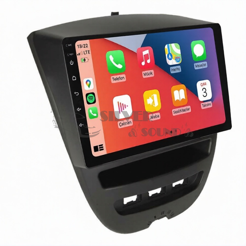 Citroen C1 Peugeot 107 10.1 inç Carplay Androidauto Multimedya Sistemi