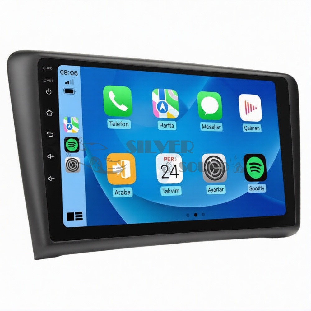 Skoda Rapid 9 inç Carplay Androidauto Android Multimedya Sistemi