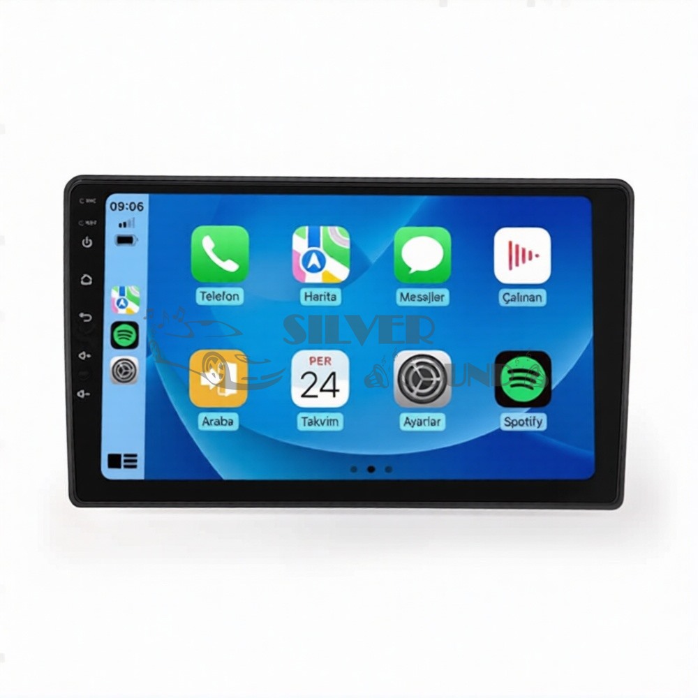 VolksWagen Seat Skoda Volvo 9 İnç Carplay Androidauto Multimedya Sistemi (Siyah)