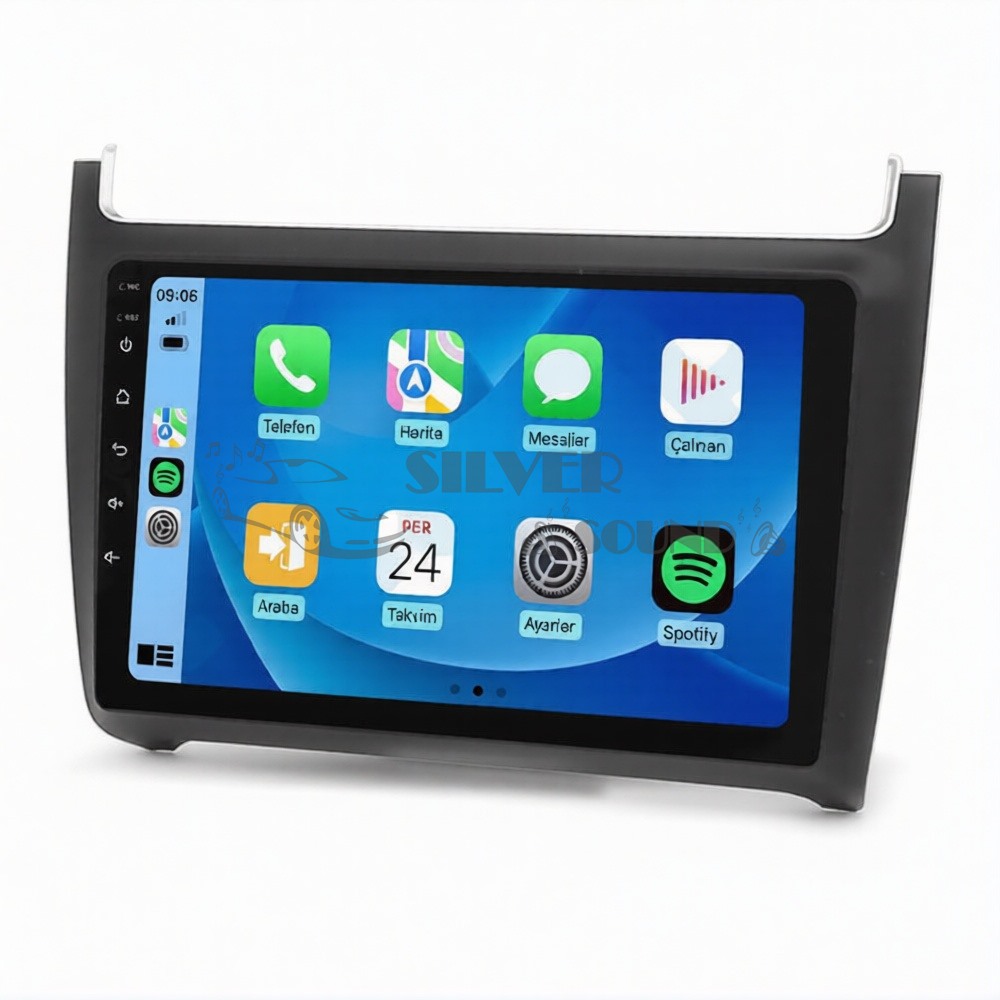 Volkswagen Polo 9 inç Carplay Androidauto Android Multimedya Sistemi