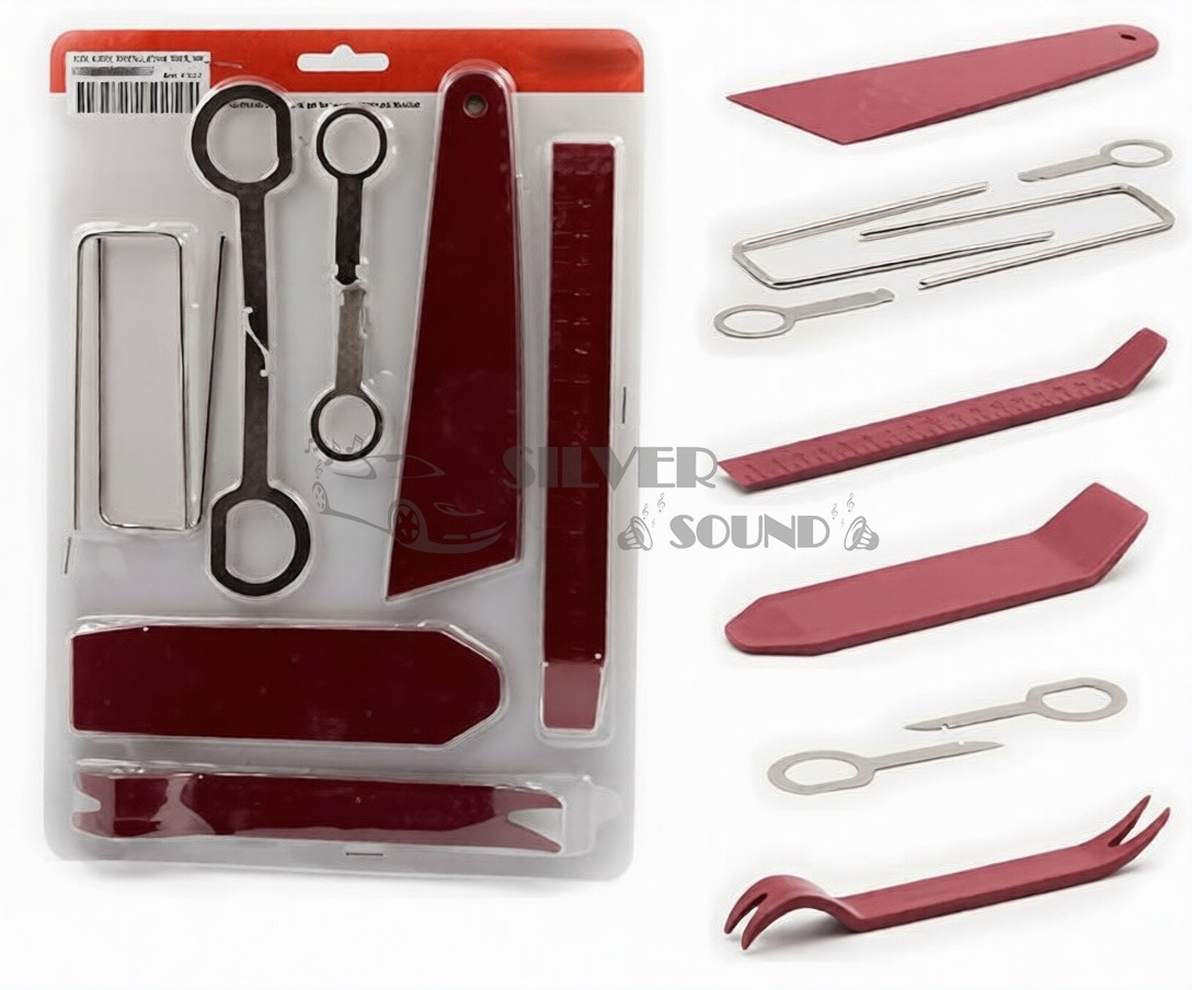For-x 10 Parça Oto Trim ve Teyp Sökme Aparatı Seti