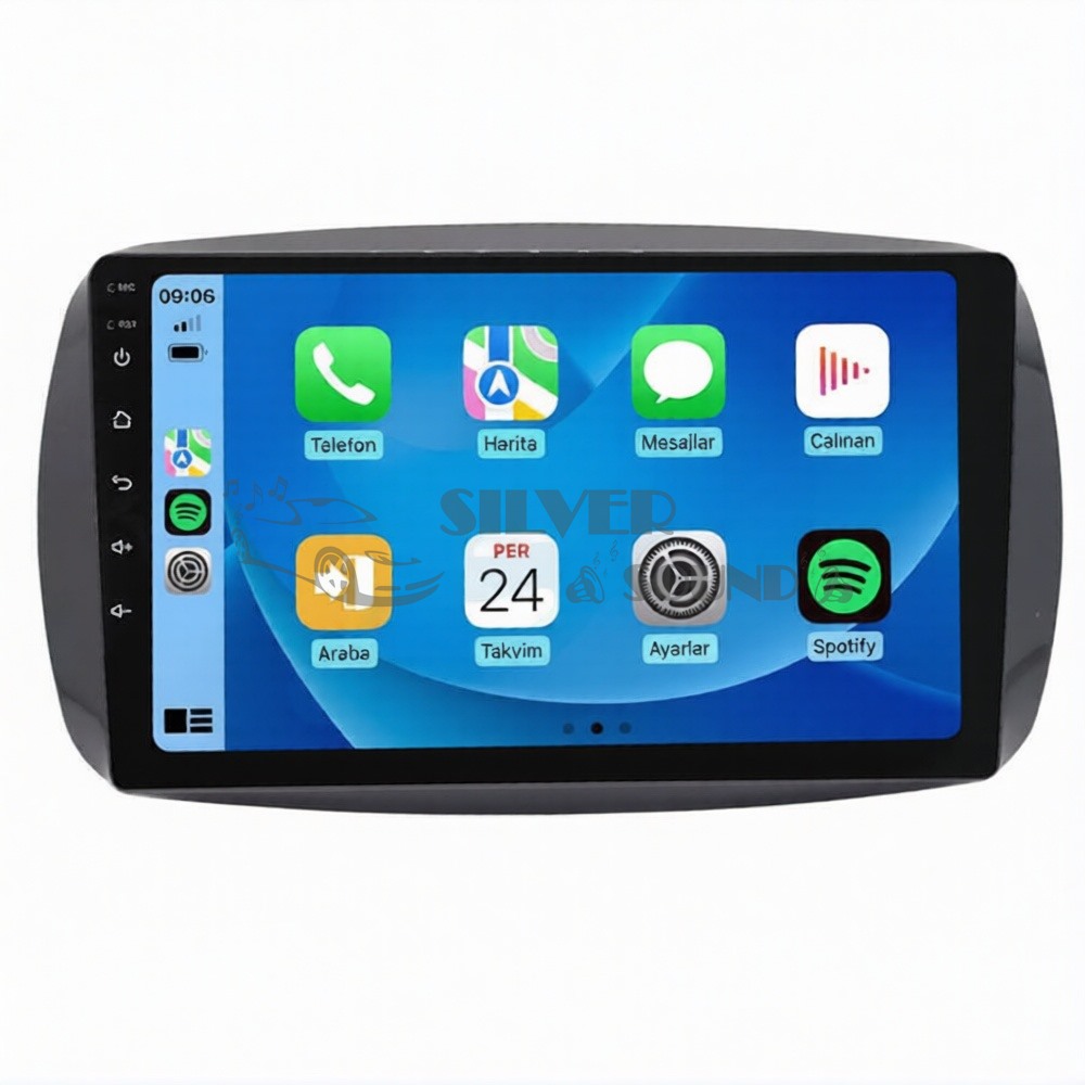 Smart Fortwo ForFour (453) 9 inç Carplay Androidauto Android Multimedya Sistemi