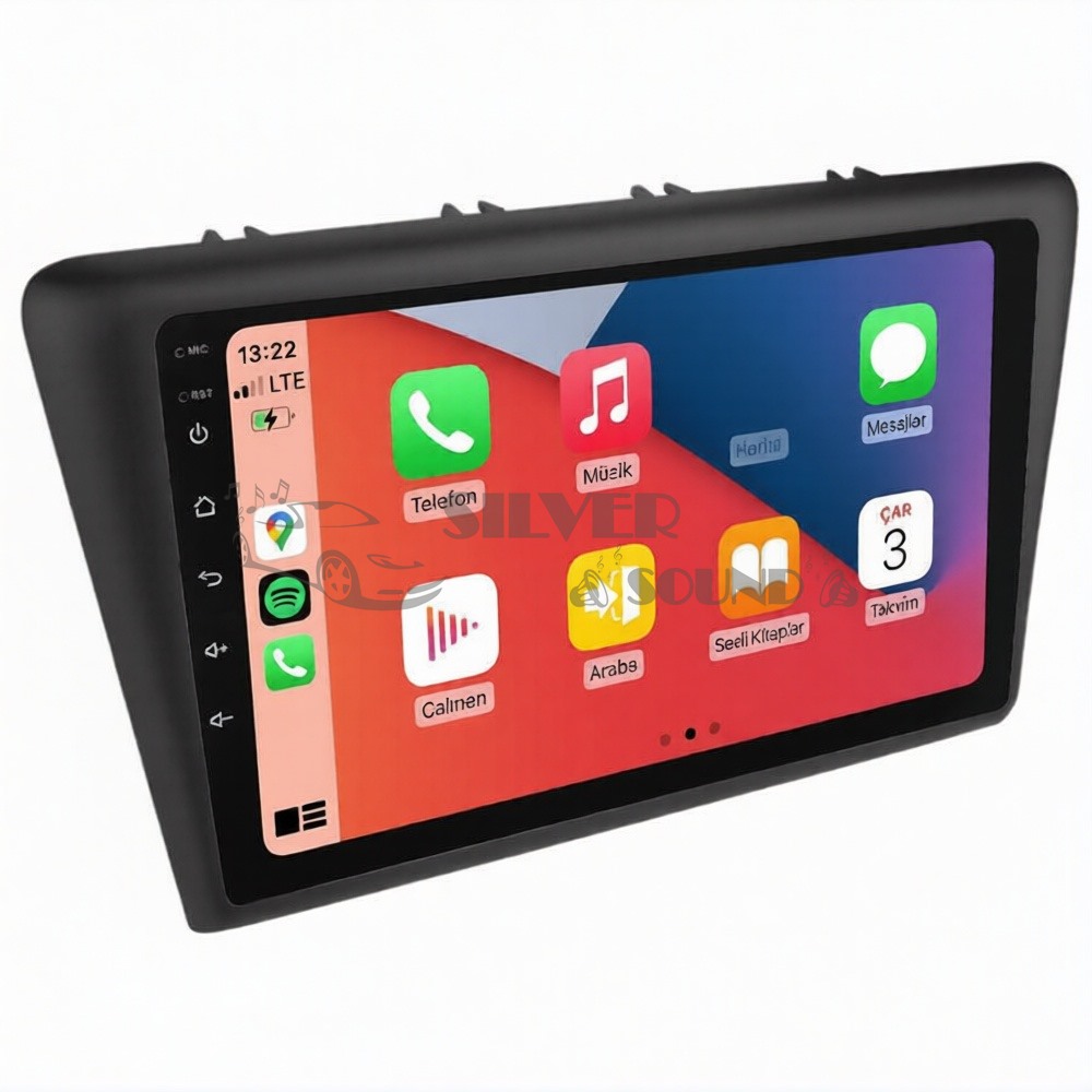 Skoda Rapid 9 inç Carplay Androidauto Multimedya Sistemi