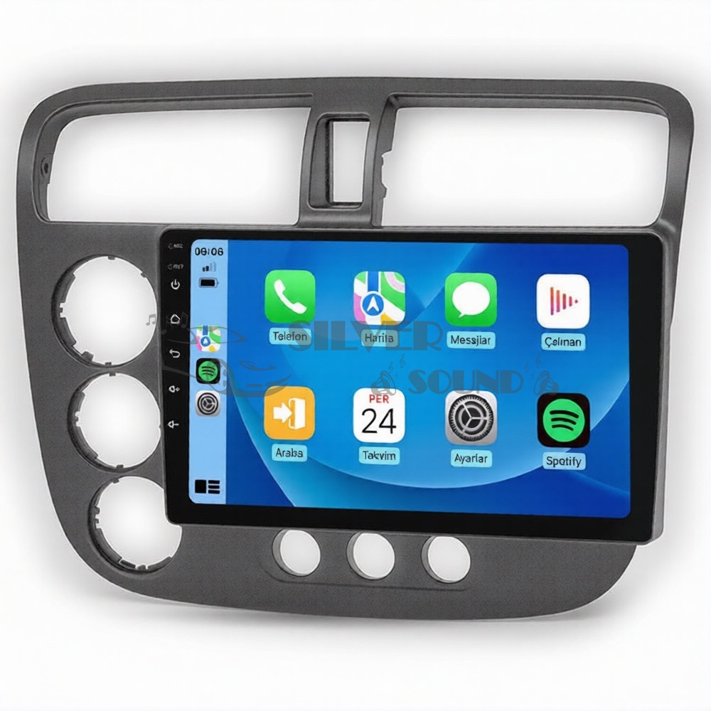 Honda Civic 9 inç Carplay Androidauto Android Multimedya Sistemi