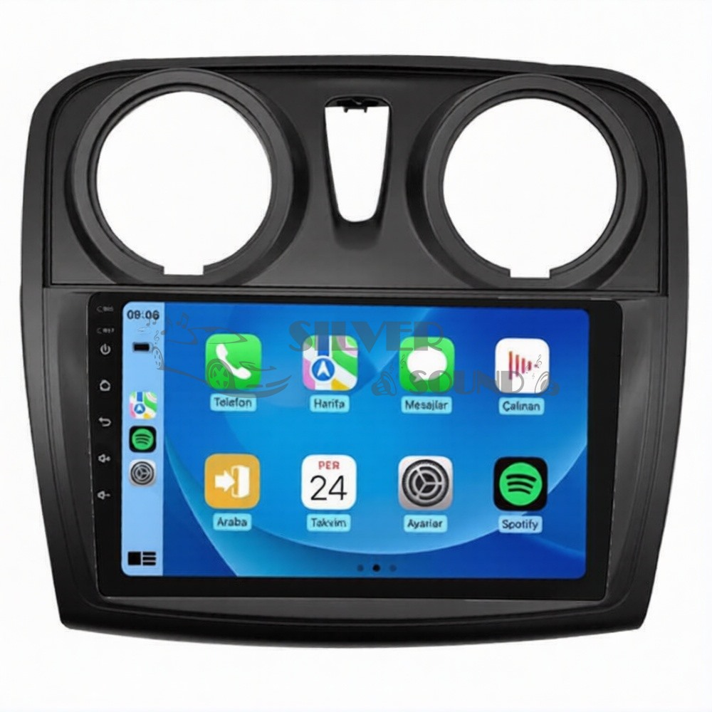 Dacia Sandero/Logan Mcv 9 inç Carplay Androidauto Android Multimedya Sistemi