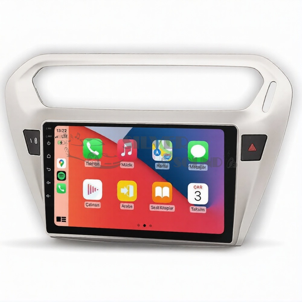 Citroen C-Elysse Peugeot 301 9 inç Carplay Androidauto Multimedya Sistemi