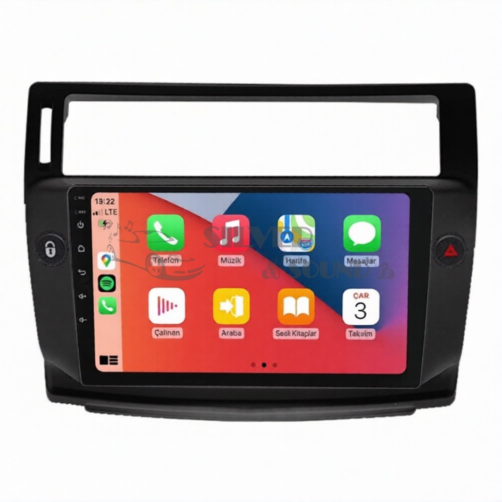 Citroen C4 9 İnç Carplay Androidauto Android Multimedya Sistemi