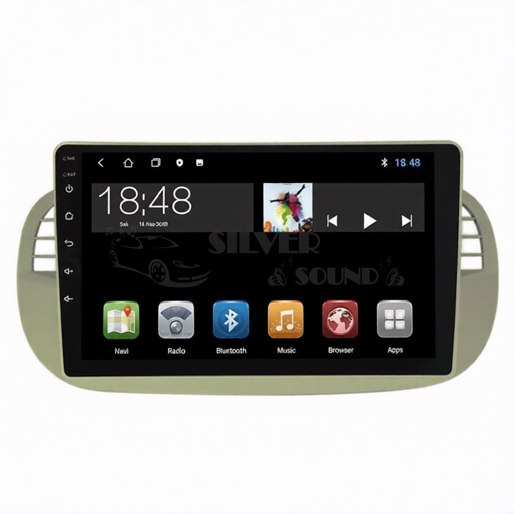 Fiat 500 9 İnç Android Navigasyon Multimedya Sistemi