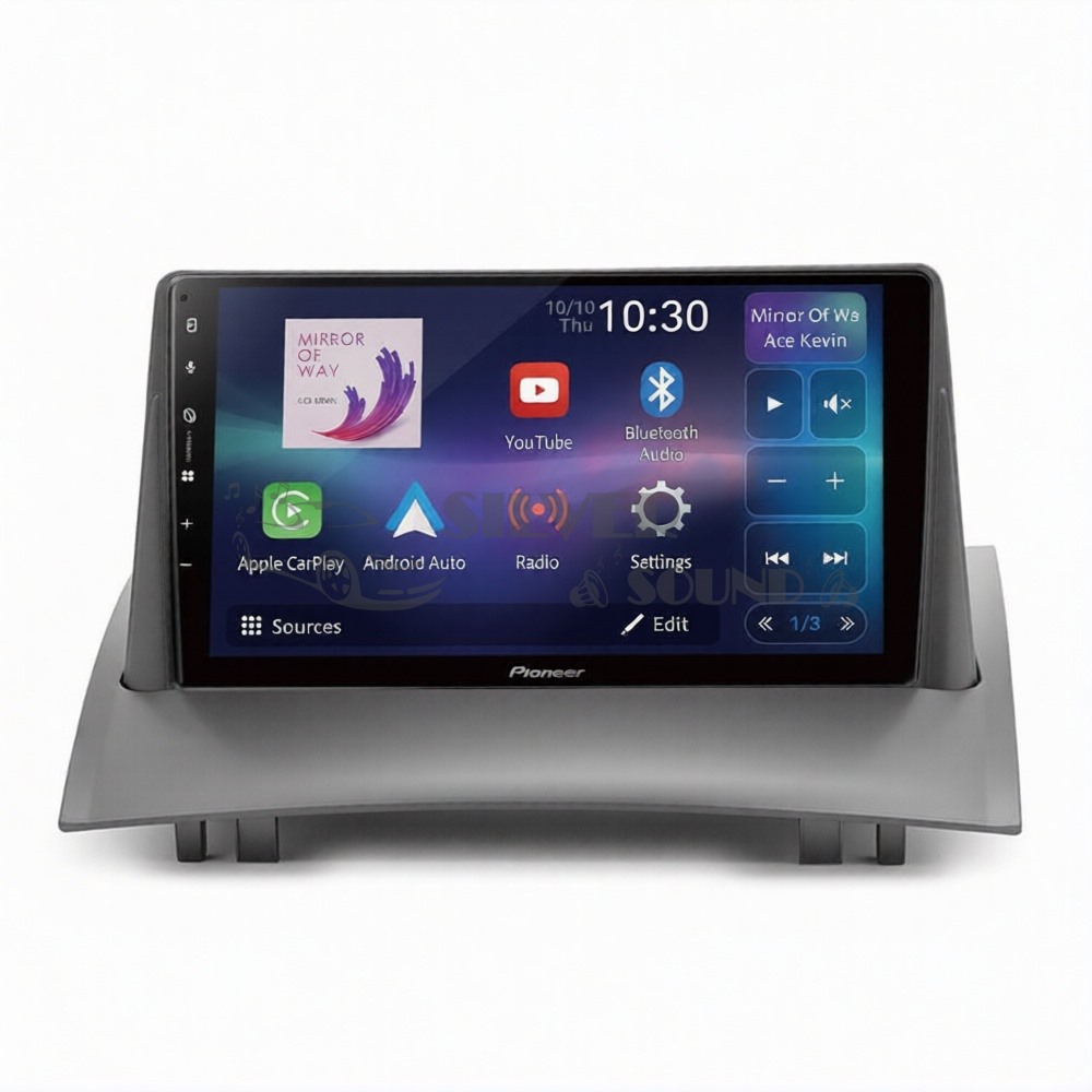 Pioneer PF97BT Renault Megane 2 9 inç Carplay Androidauto Multimedya Sistemi