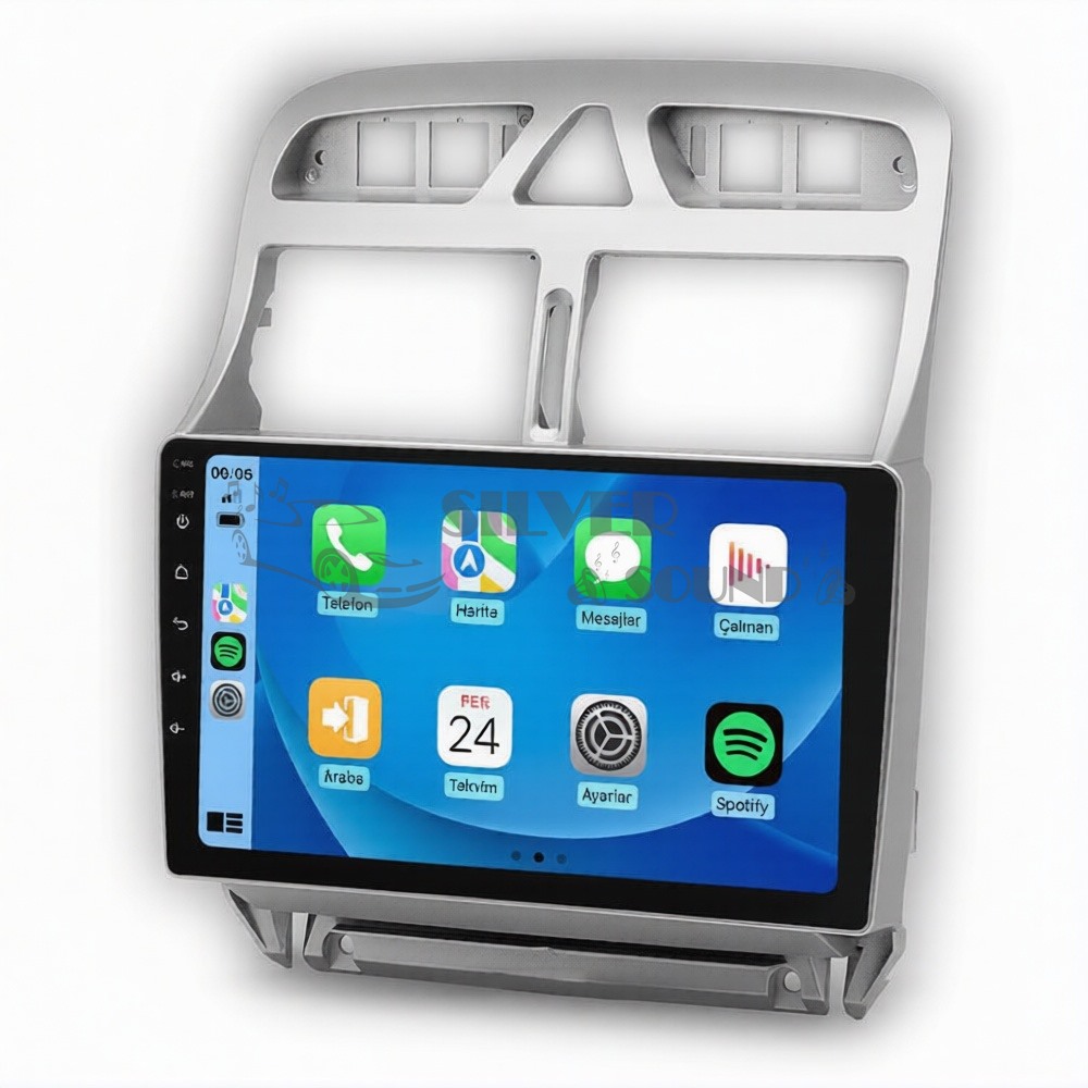 Peugeot 307 9 inç Carplay Androidauto Android Multimedya Sistemi