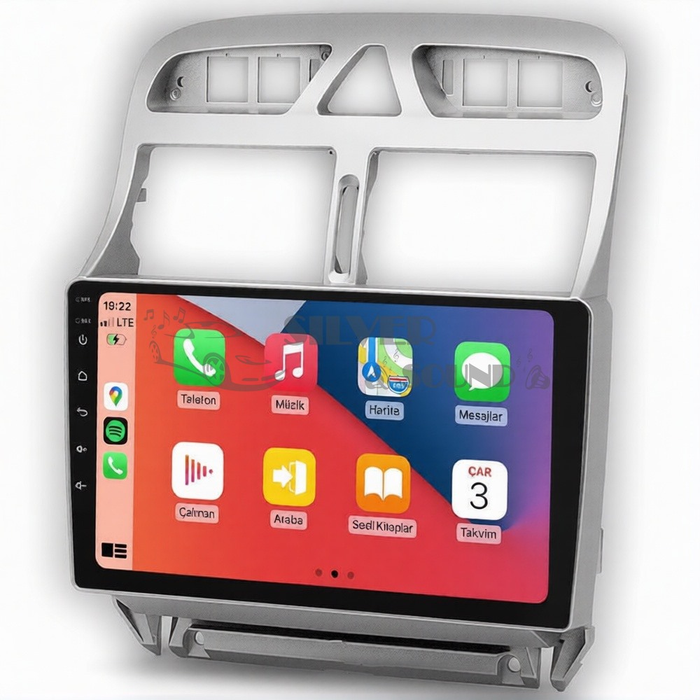 Peugeot 307 9 inç Carplay Androidauto Multimedya Sistemi