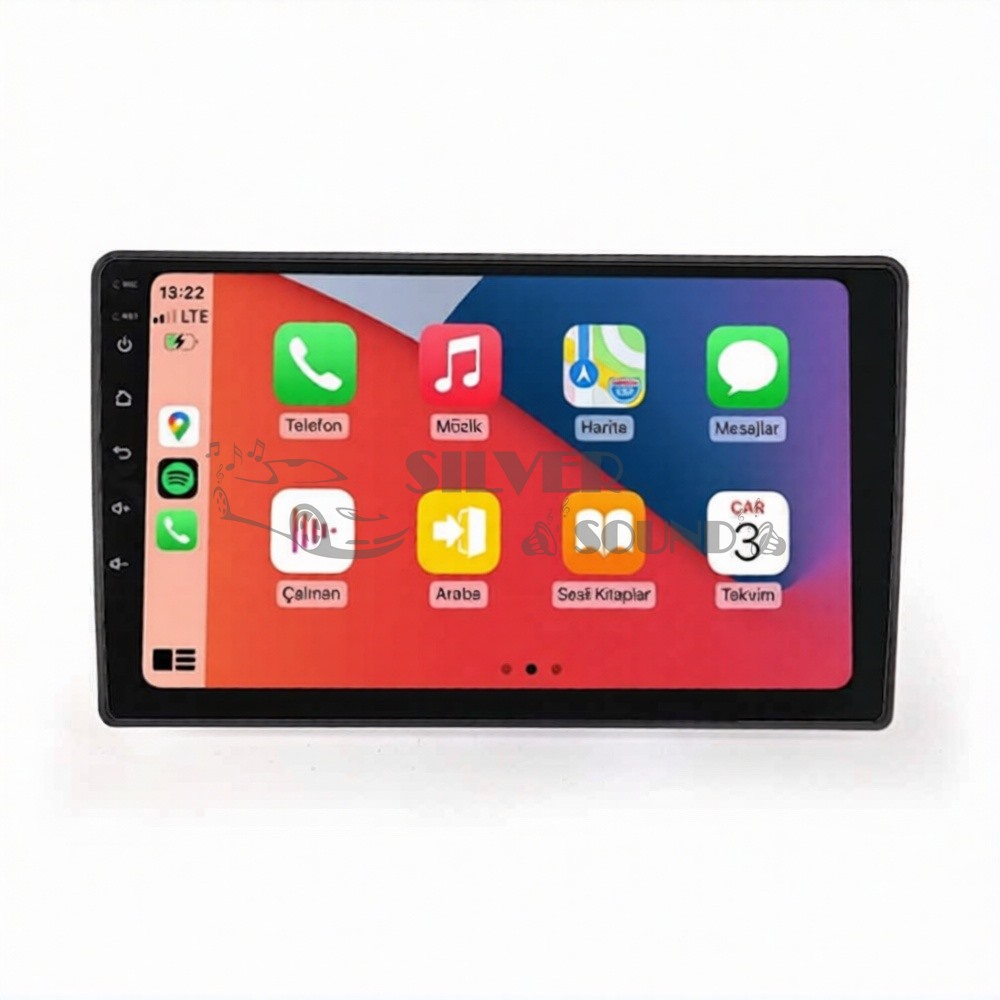 VolksWagen Seat Skoda Volvo 9 İnç Carplay Androidauto Multimedya Sistemi (Siyah)