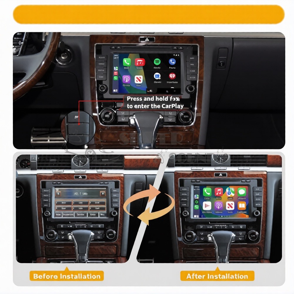 Volkswagen RNS510 Carplay AndroidAuto ve Mirrorlink İnterface