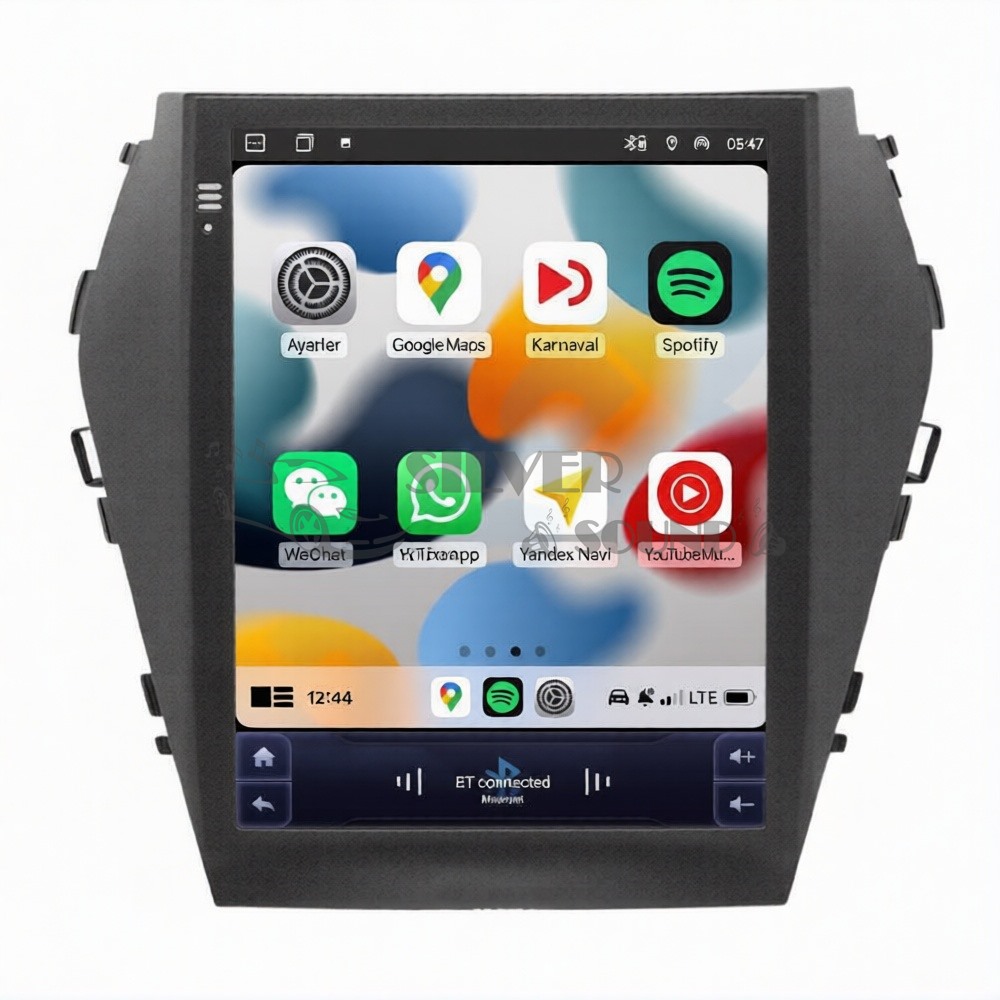 Hyundai Santa Fe 9.7 inç Tesla Carplay Androidauto Android Multimedya Sistemi