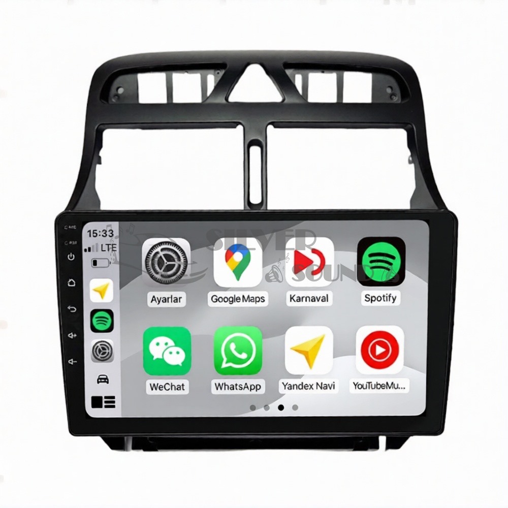 Peugeot 307 9 inç Android Navigasyon ve Multimedya Sistemi