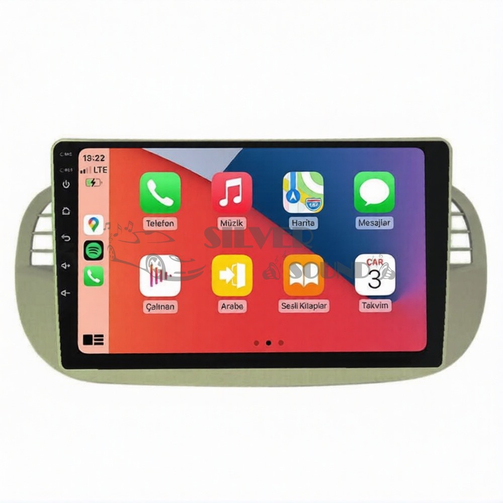 Fiat 500 9 İnç Carplay Androidauto Multimedya Sistemi