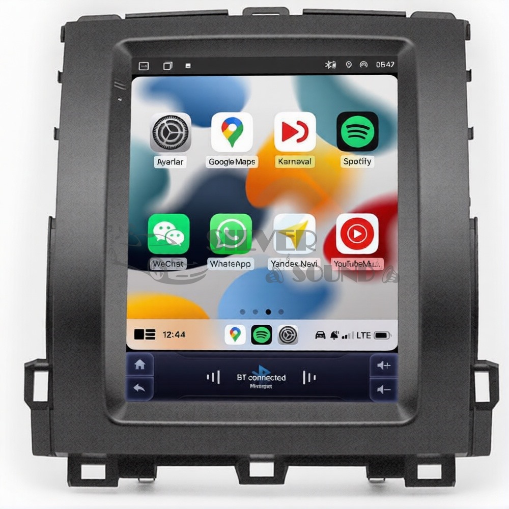 Toyota Land Cruiser Prado 120 9.7 inç Tesla Carplay Androidauto Android Multimedya Sistemi