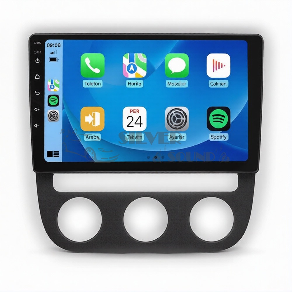 Volkswagen Jetta Dijital Klima 10.1 inç Carplay Androidauto Android Multimedya Sistemi