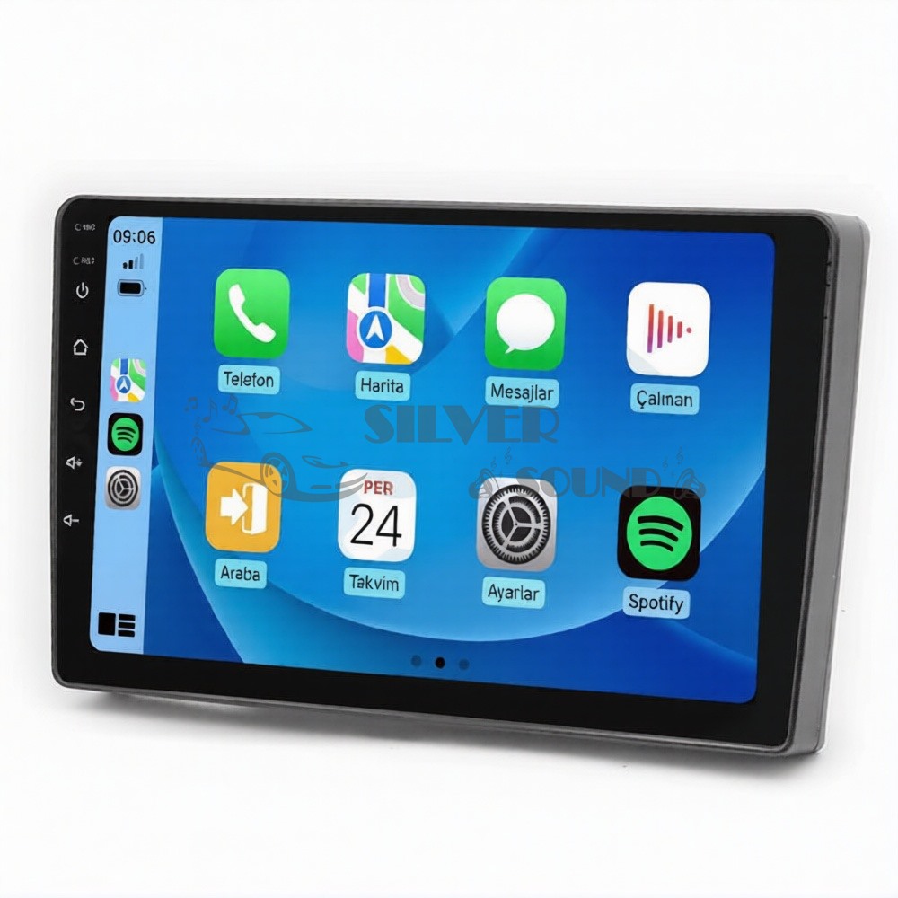 Citroen C2 C3 Berlingo Jumpy Fiat Scudo Peugeot 207 307 9 inç Carplay Androidauto Android Multimedya Sistemi