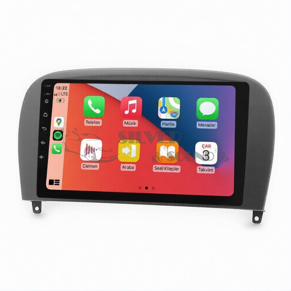 Mercedes SL Serisi (R230) 9 inç Carplay Androidauto Multimedya Sistemi
