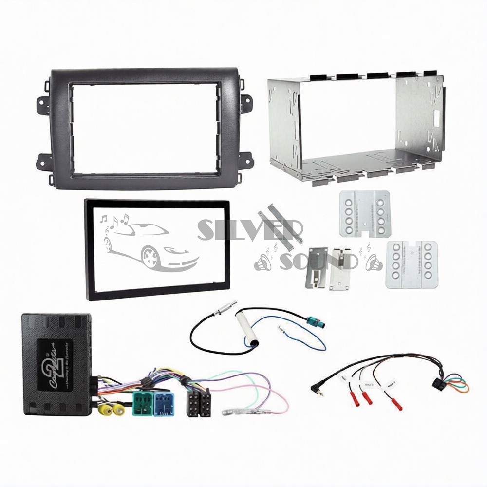 Fiat Ducato Double Multimedya Çerçevesi + Direksiyon Kumanda Aparatı 06-059p