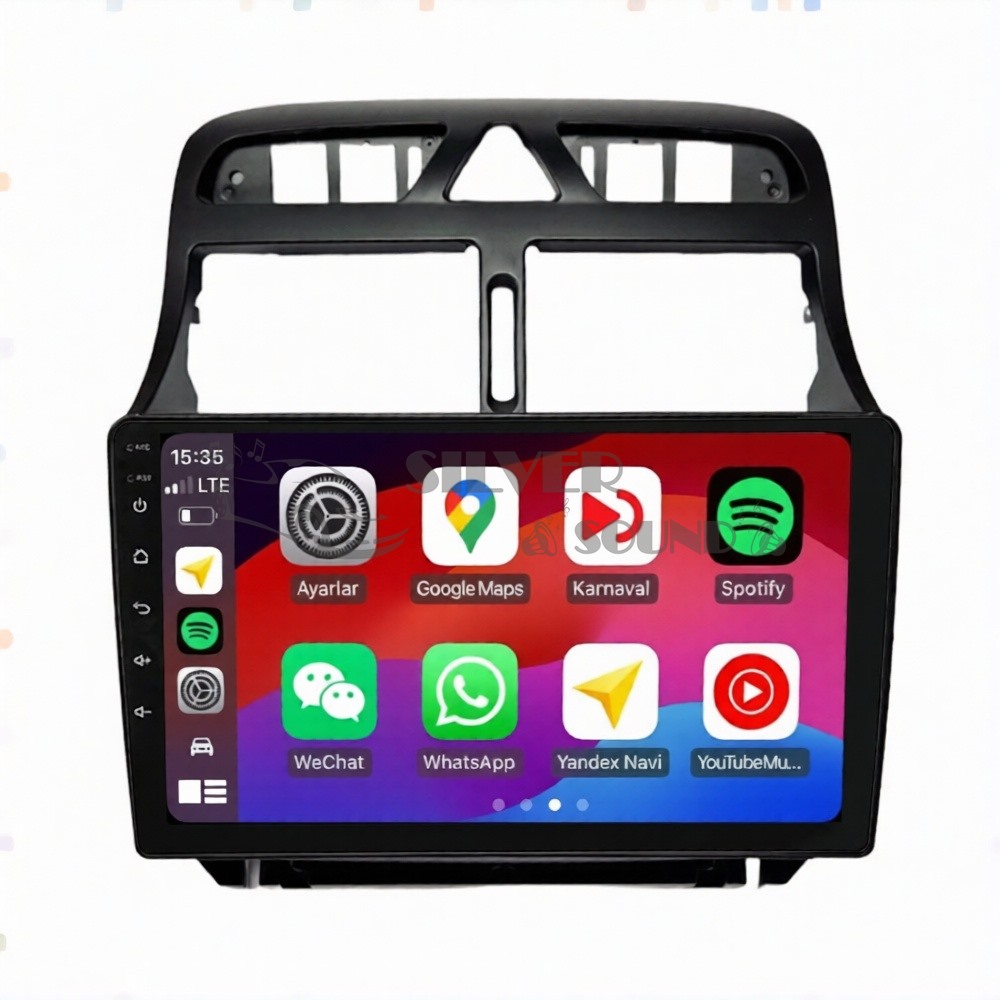Peugeot 307 9 inç Android Navigasyon ve Multimedya Sistemi