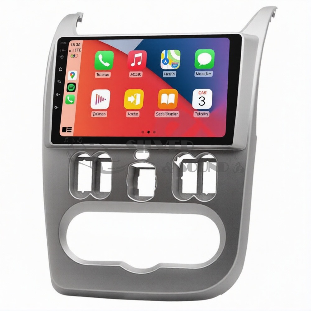 Dacia Logan Sandero Duster 9 inç Carplay Androidauto Multimedya Sistemi