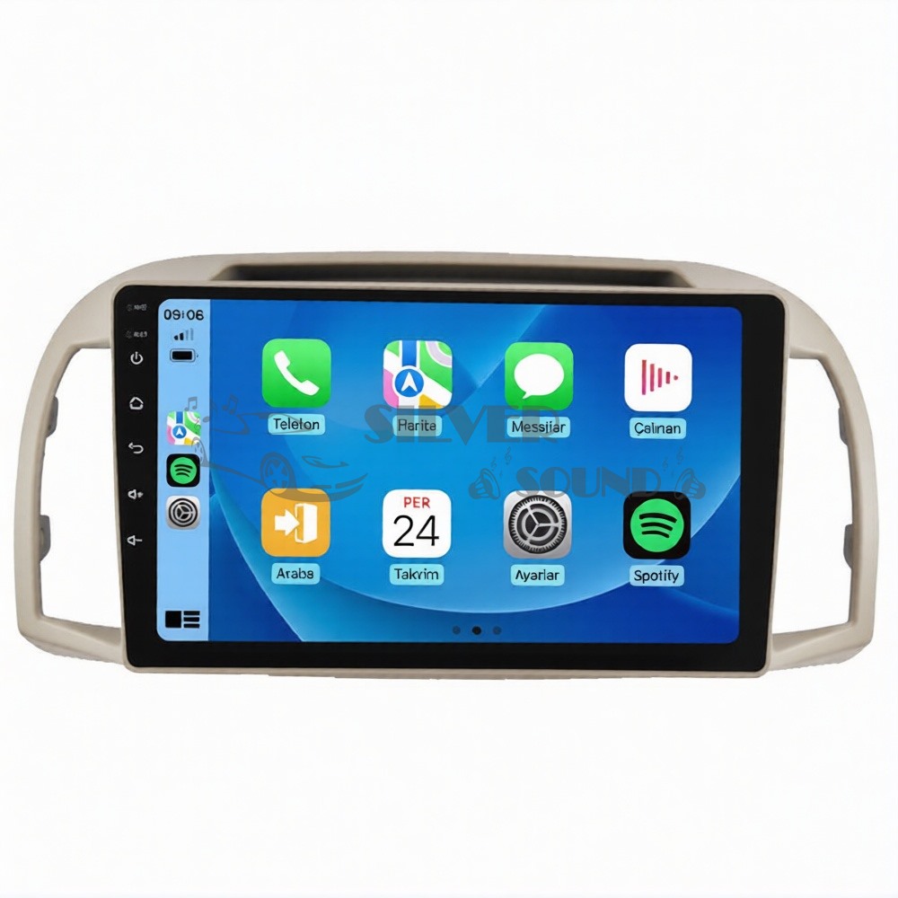 Nissan Micra 9 inç Carplay Androidauto Android Multimedya Sistemi