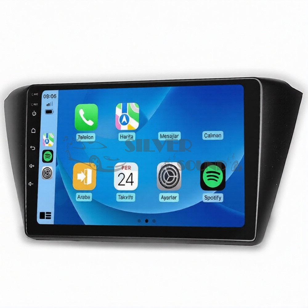 Skoda Fabia 9 inç Carplay Androidauto Android Multimedya Sistemi