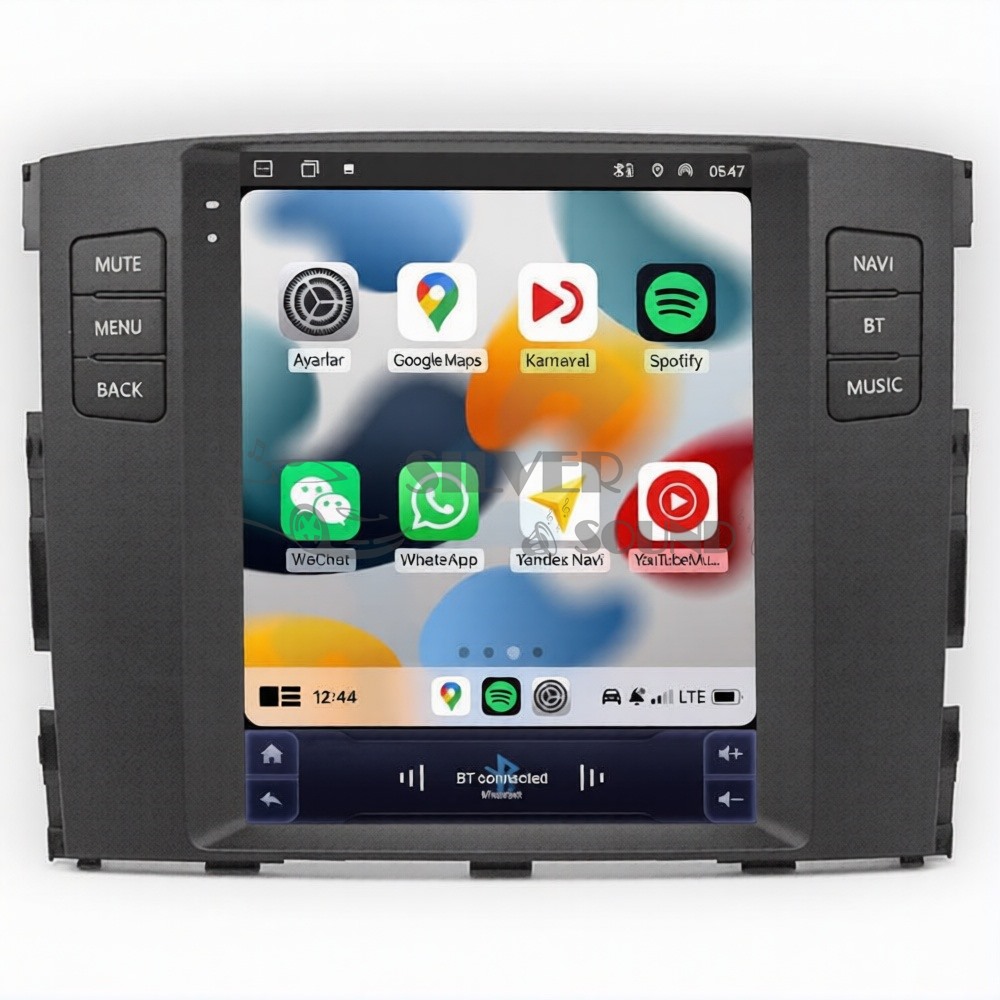 Mitsubishi Pajero 9.7 inç Tesla Carplay Androidauto Android Multimedya Sistemi