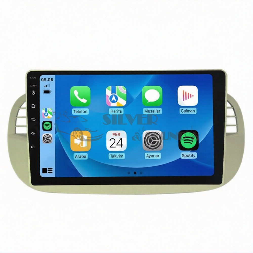 Fiat 500 9 inç Carplay Androidauto Android Multimedya Sistemi
