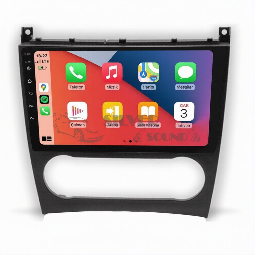 Mercedes C Class W203 W209 W463 9 inç Carplay Android Multimedya Sistemi