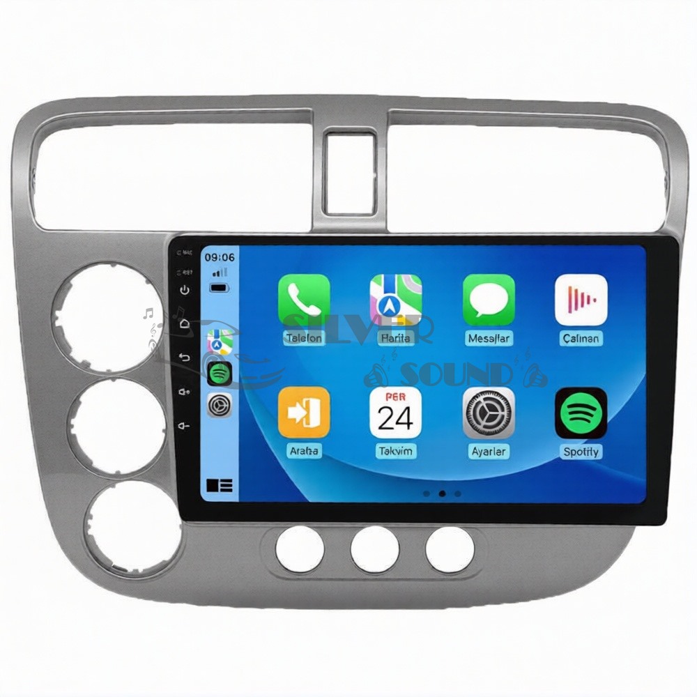 Honda Civic 9 İnç Carplay Androidauto Android Multimedya Sistemi