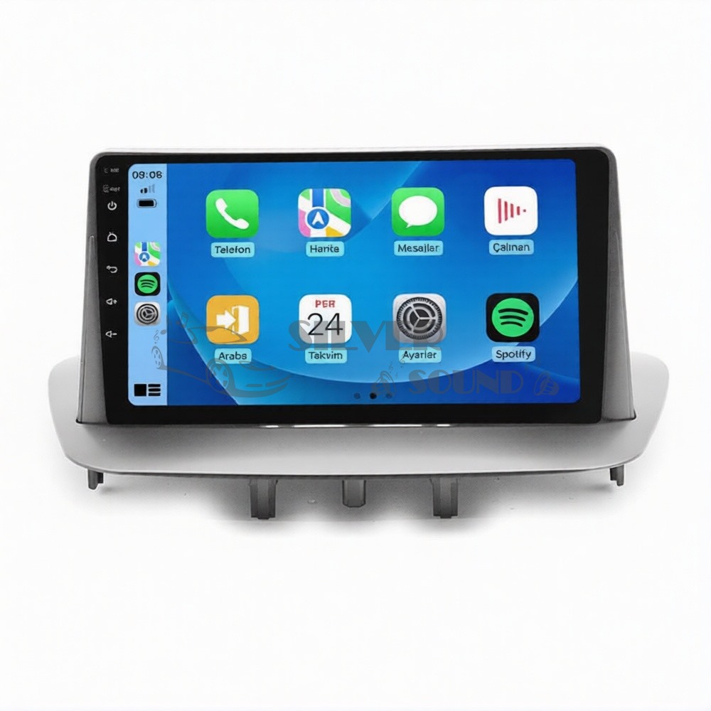 Renault Megane 3 Fluence 9 inç Carplay Androidauto Android Multimedya Sistemi