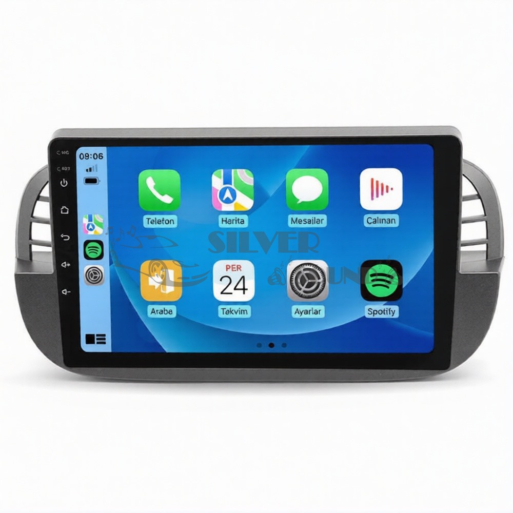 Fiat 500 9 inç Carplay Androidauto Android Multimedya Sistemi