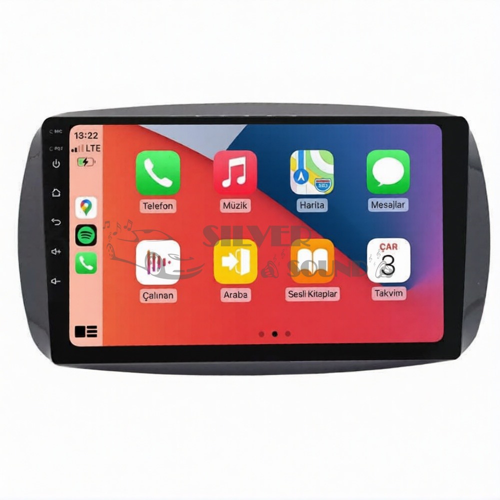 Smart Fortwo ForFour (453) 9 inç Carplay Androidauto Multimedya Sistemi
