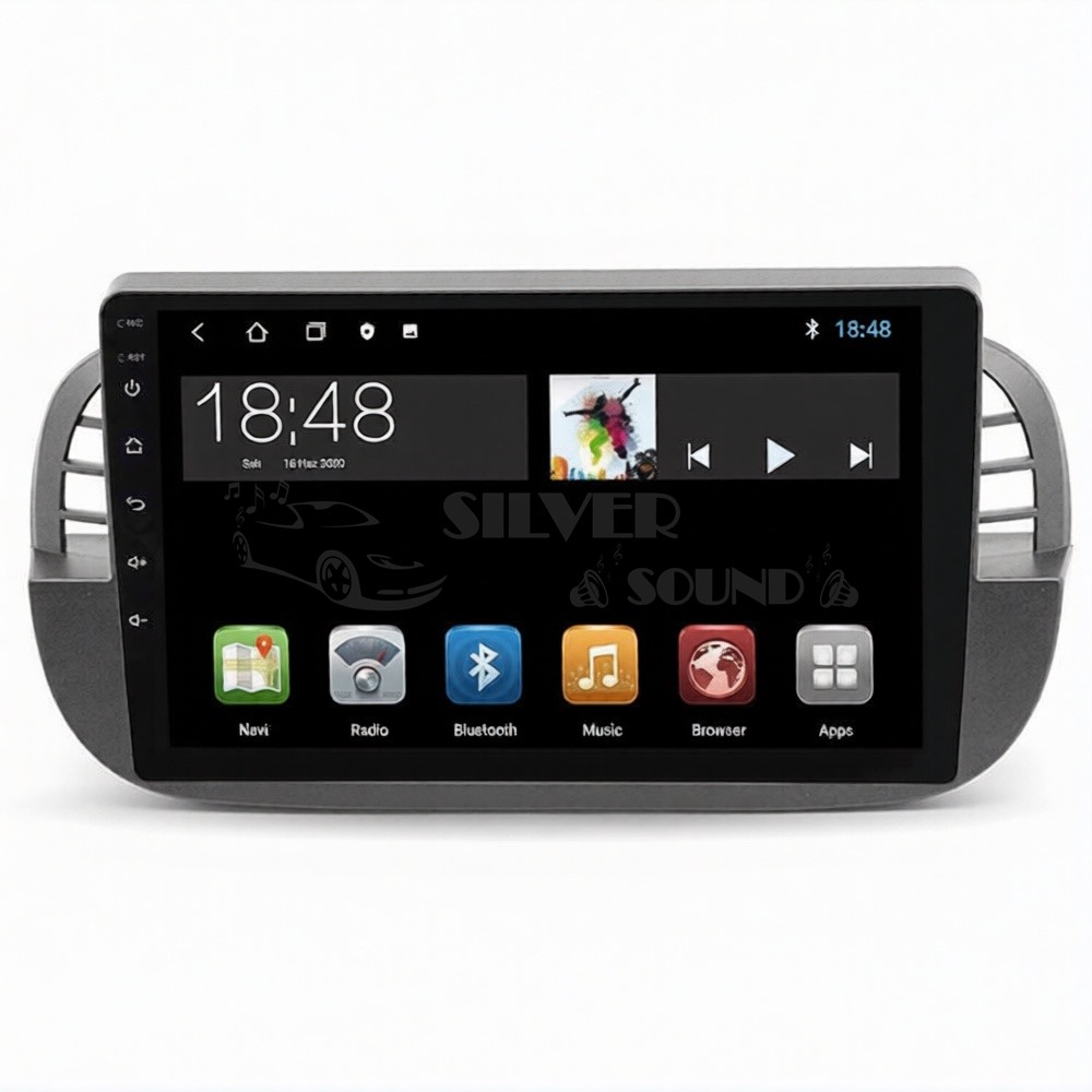 Fiat 500 9 İnç Android Navigasyon Multimedya Sistemi