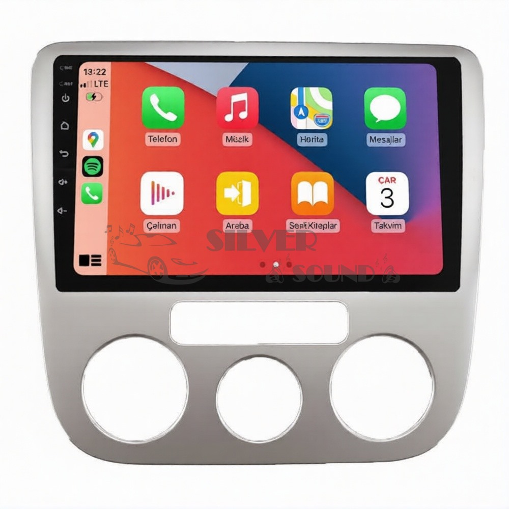 VolksWagen Scirocco 9 İnç Carplay Androidauto Multimedya Sistemi