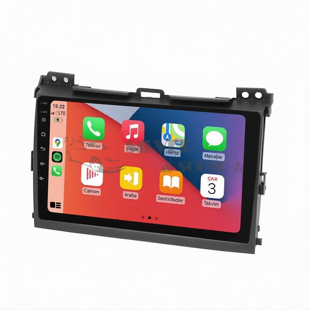 Toyota Land Cruiser Prado 9 inç Carplay Androidauto Multimedya Sistemi