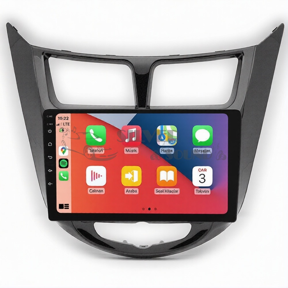Hyundai Accent 9 İnç Carplay Androidauto Multimedya Sistemi