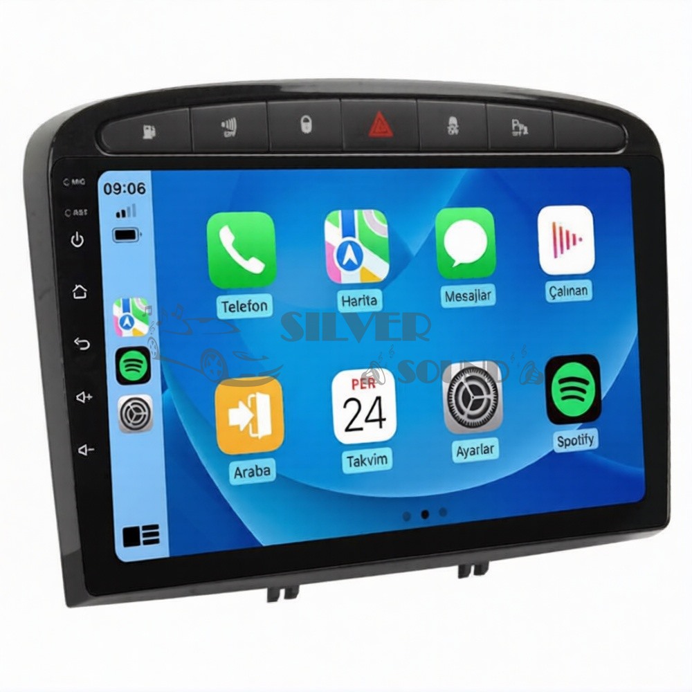 Peugeot 308 9 inç Carplay Androidauto Android Multimedya Sistemi
