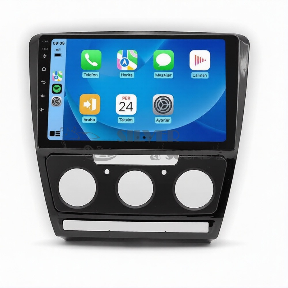 Skoda Octavia 10.1 inç Carplay Androidauto Android Multimedya Sistemi
